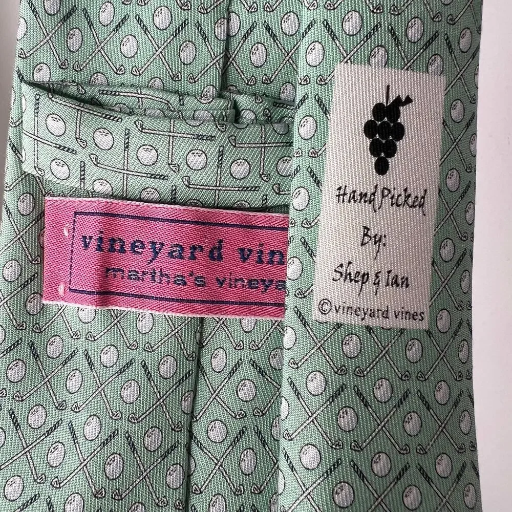 Vineyard Vines Silk Ties Golf/Fish Bundle of 2